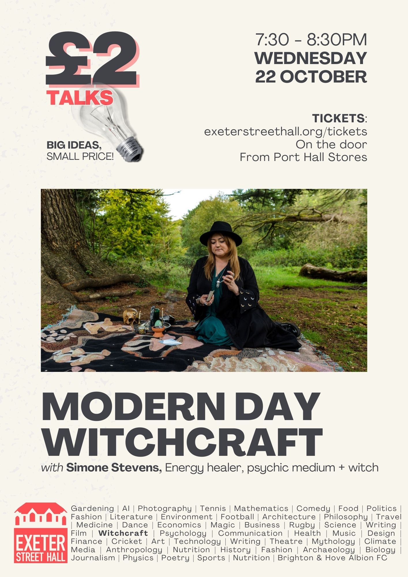 £2 Talk Series - Modern Day Witchcraft with Simone Stevens