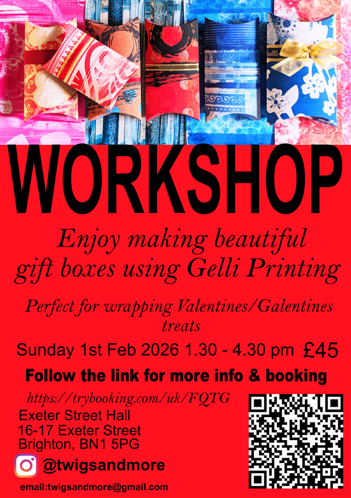 Gelli Printing Workshop with Twigs and More