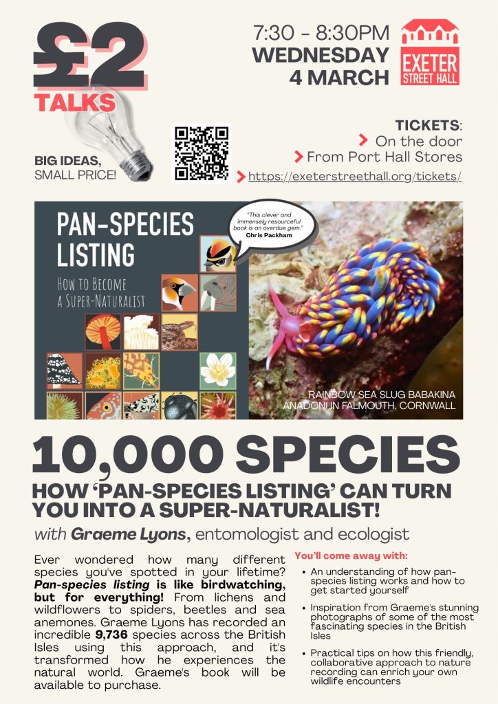 £2 Talk Series - '10,000 Species' by Graeme Lyons